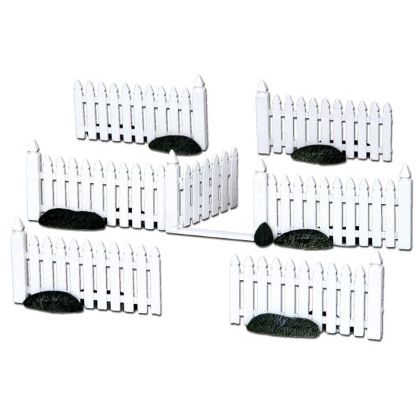 Plastic Picket Fence, Set of 7