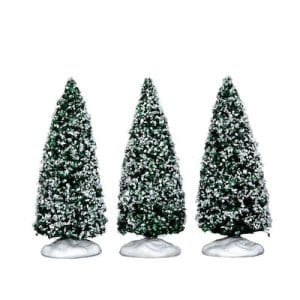Snowy Juniper Tree, Small, Set Of 3