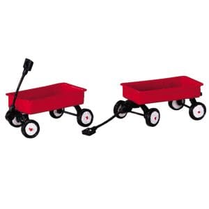 Red Wagons, Set Of 2