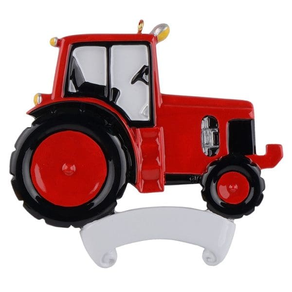 Maxora Tractor Red Ornament