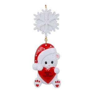 Maxora Bear Baby Personalize Ornament