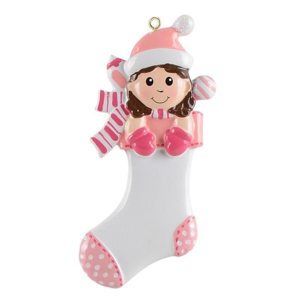 Maxora Ornament Baby Girl Stocking