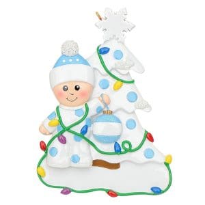Maxora Ornament Christmas Tree Baby Blue