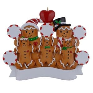 Maxora Gingerbread Family Ornament of 5