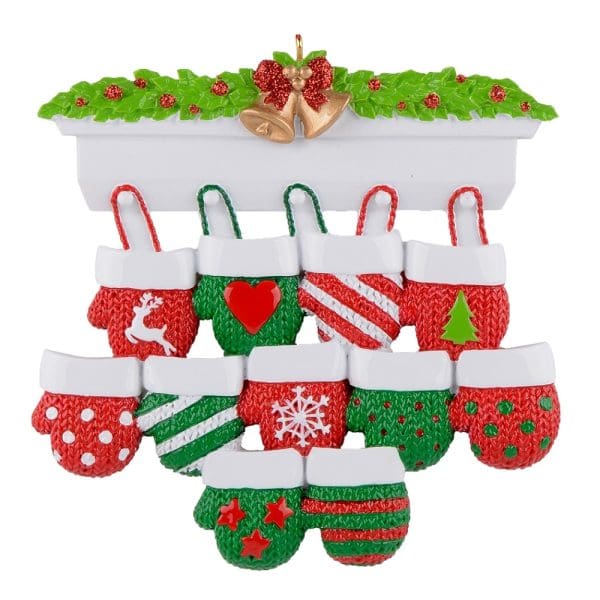 Maxora Mantel Gloves Family of 11 Ornament