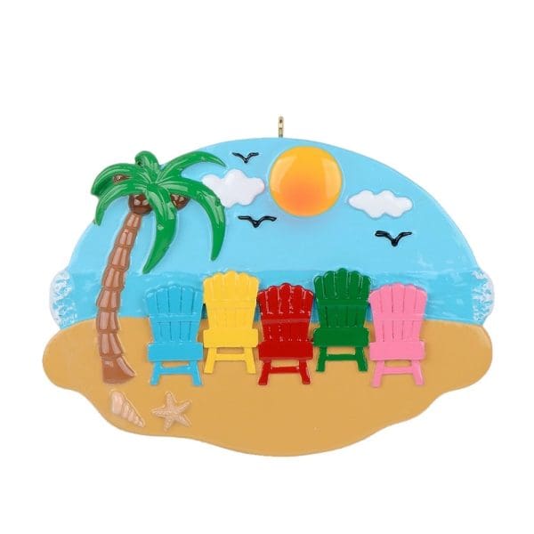 Maxora Sand Chair Family of 5 Ornament
