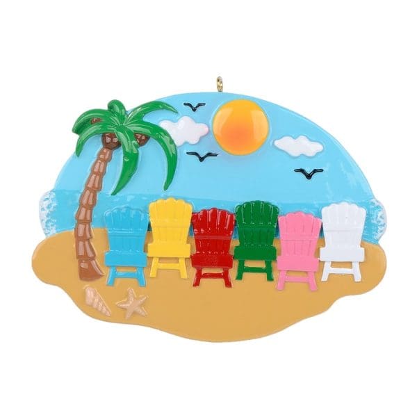 Maxora Sand Chair Family of 6 Ornament