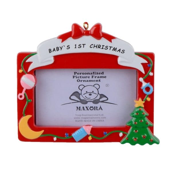 Maxora Baby's First Photo Frame Ornament