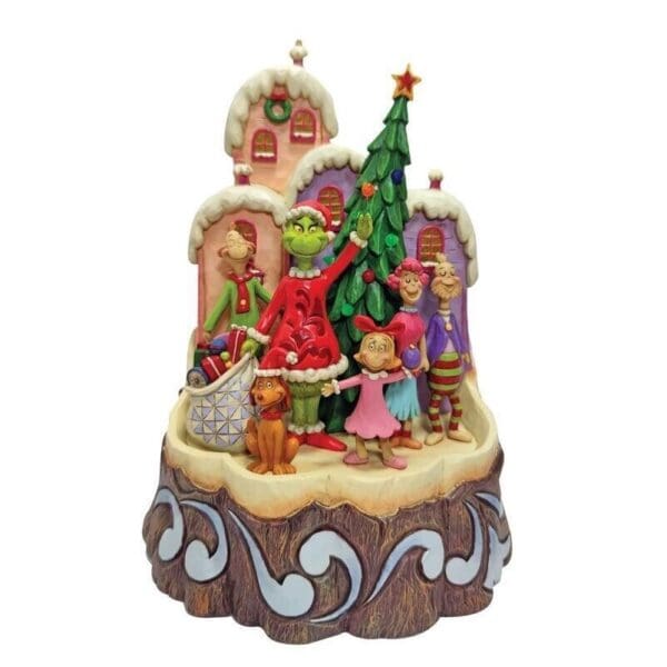 Grinch Lighted Carved by Heart