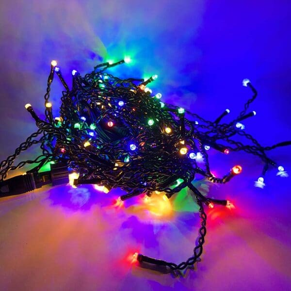 132 LED Icicle Lights 3M length - Multicolour