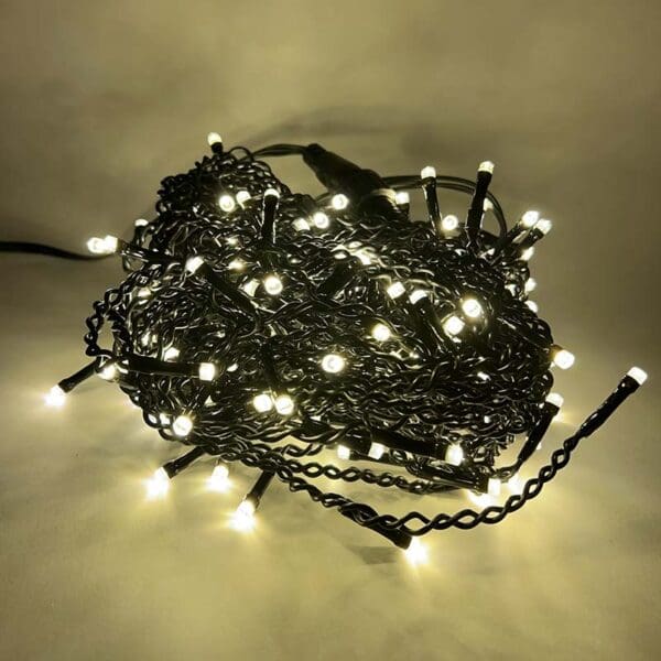 132 LED Icicle Lights 3M length - Warm White