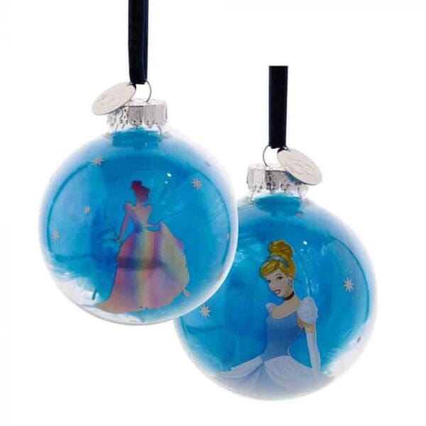Disney 100 Christmas Glass Bauble Cinderella