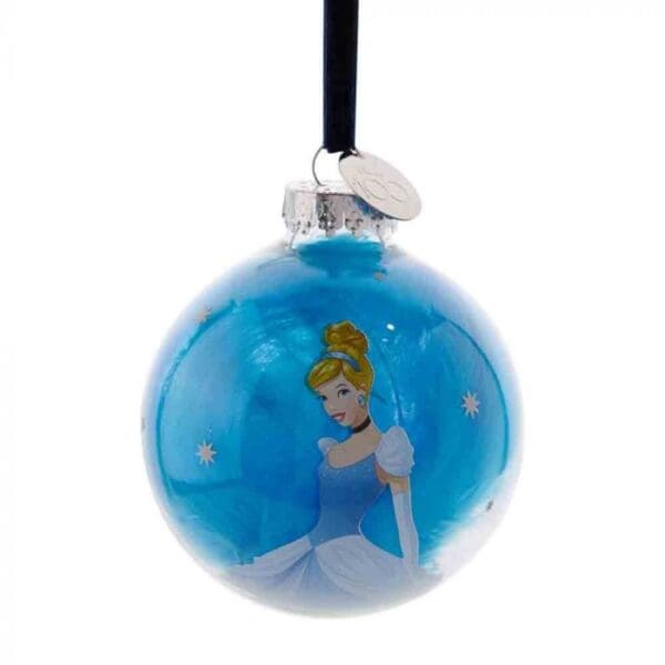 Disney 100 Christmas Glass Bauble Cinderella - Image 3