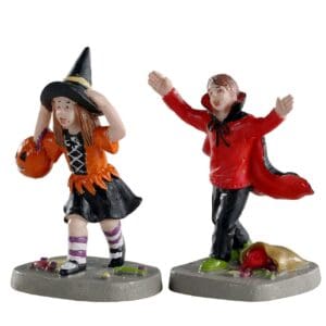 Terrified Trick-Or-Treaters, Set Of 2