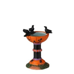 Jack-O-Lantern Birdbath