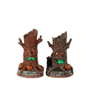 Haunted Tree Trunks, Set Of 2, B/O (4.5V)