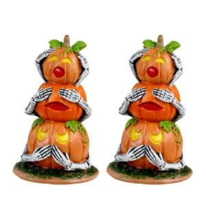 Pumpkin Snowmen, Set Of 2