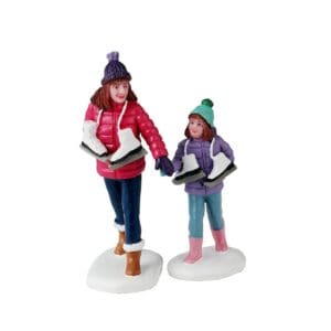 Skating Sisters, Set Of 2