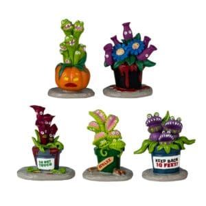 Hungry Houseplant Horror, Set Of 5