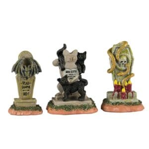 Spooky Town Headstones, Set Of 3