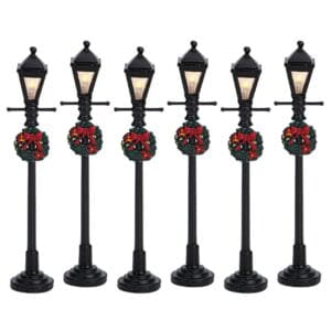 Gas Lantern Street Lamp, Set Of 6, B/O (4.5V)