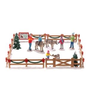 Reindeer Petting Zoo, Set Of 17
