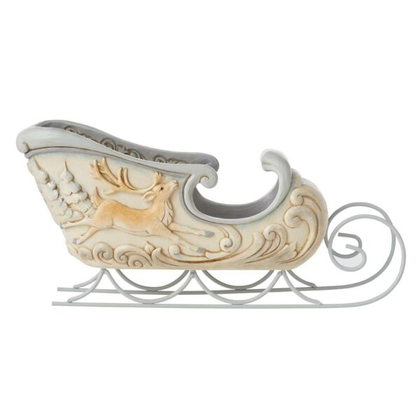 Centrepiece Sleigh with Deer Scene
