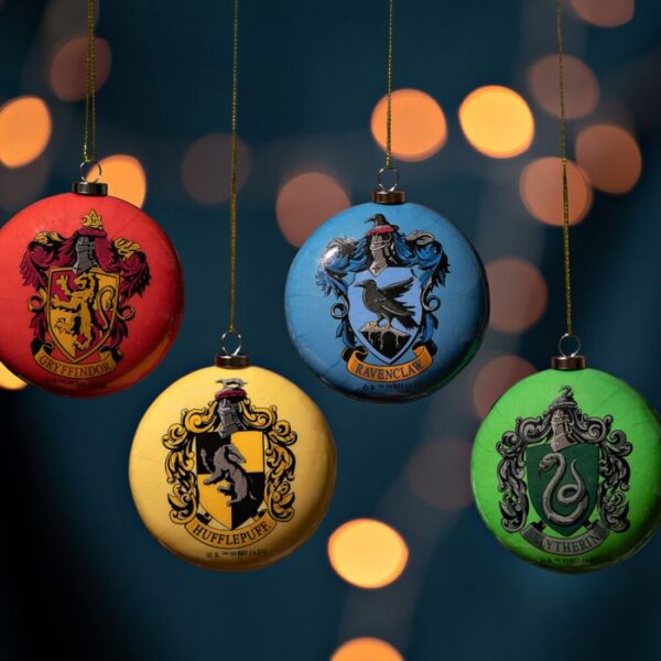 Harry Potter Christmas: Baubles Hogwarts Houses, Set of 4 - Image 2