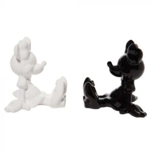 Salt & Pepper Shaker Set: Black & White Minnie Mouse
