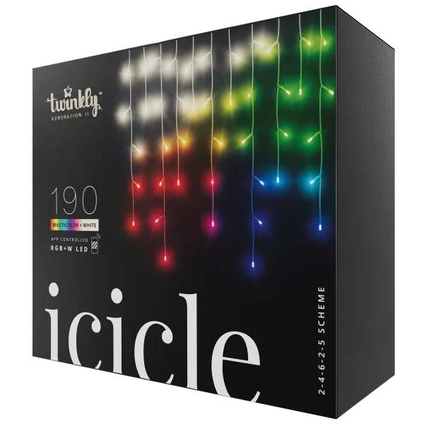 TWINKLY ICICLE 190 RGB +W LED