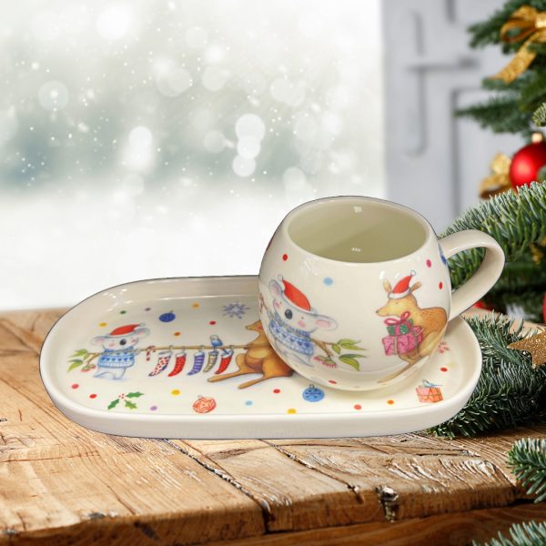 Barney Gumnet Hoppity & Barney Mug & Plate Set