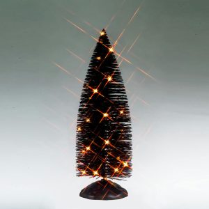 Black Bristle Tree With Orange Lights, B/O (4.5V)