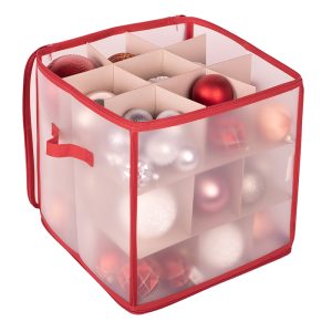 Christmas Decoration Storage Bag 38X38X38Cm W/Dividers Pp Material
