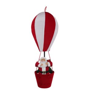 110Cm Collapsible Santa In Hot Air Balloon