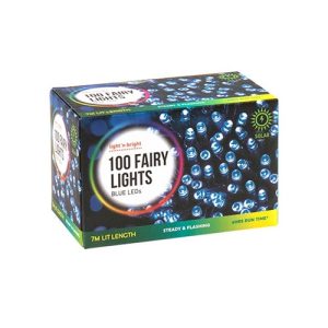 Lights Solar Fairy Pk100 Blue 2F