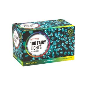 Lights Solar Fairy Pk100 Aqua 2F