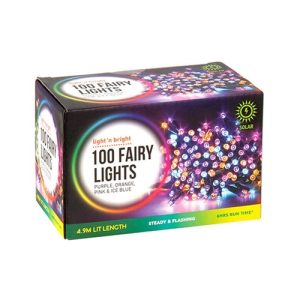 Lights Fairy Candy Colour 2F Solar Pk100