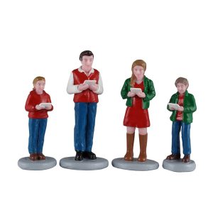 Caroling Family, Set Of 4