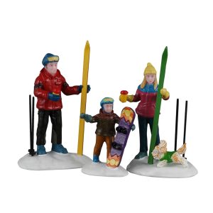 Family Ski Day, Set Of 3