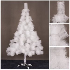White Bottle Brush Christmas Tree 180cm W/220Tips