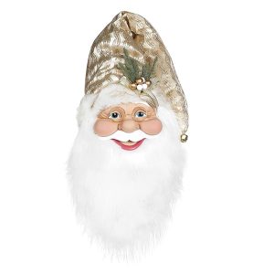 80cm Gold Santa Head
