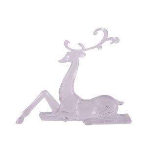 33cm Sitting Acrylic Reindeer