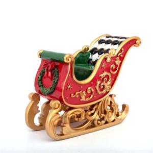 37.5X18.2X30.5cm Polyresin Christmas Sleigh