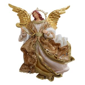 25cm Flying Angel W/Gold Metal Wings