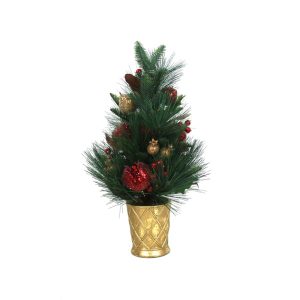 60cm Christmas Tree In Pot W/Fruit & Berries