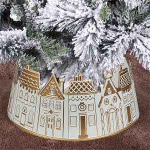 Christmas Village Metal Tree Collar Kd D:60 X H:28cm