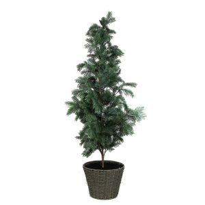120cm Real Look Nordic Christmas Tree W/Basket Pot