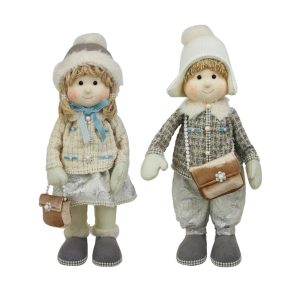 Assortment Of 2  60cm Nordic Boy & Girl