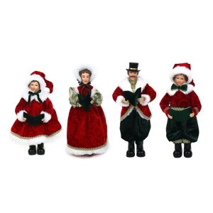 4Pc Carolers Set 45cm, 40cm, 2X25cm
